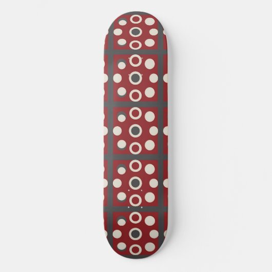 Abstrakte Kunstwerke mit Rundformen Skateboard (Vorderseite)