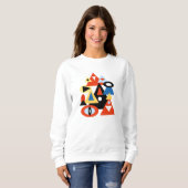 Abstrakte Kunstwerke Sweatshirt (Vorne ganz)