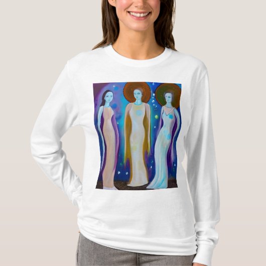 Abstrakte Kunstwerke von Celestial Women T-Shirt (Vorderseite)