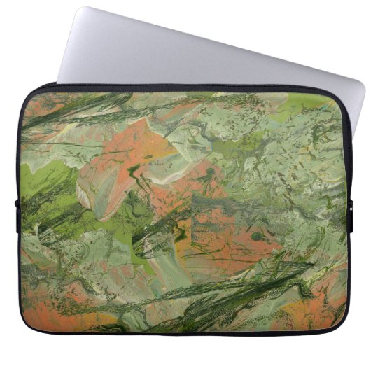 Abstrakte Kunstwerke von Danita Dawson Laptopschutzhülle (Vorderseite)