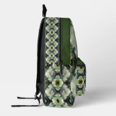 Abstrakte Kunstwerke von White Rose Personalisiert Bedruckter Rucksack (Links)