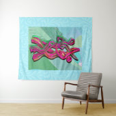 abstrakte Kunstwerke Wandteppich (Beispiel (Horizontal))
