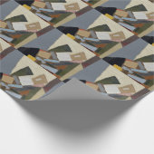 Abstrakte Kunstwerkkomposition Geschenkpapier (Ecke)