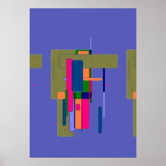 Abstrakte Kunstwerkkomposition  Poster (Vorne)