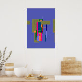 Abstrakte Kunstwerkkomposition  Poster (Küche)
