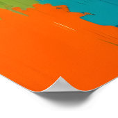 Abstrakte Kunstwerkkomposition Poster (Ecke)