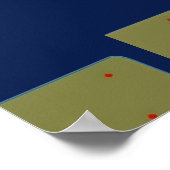 Abstrakte Kunstwerkkomposition Poster (Ecke)