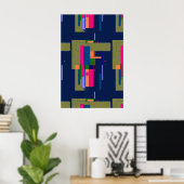 Abstrakte Kunstwerkkomposition Poster (Heimbüro)