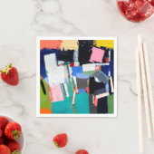 Abstrakte Kunstwerkkomposition Serviette (Beispiel)