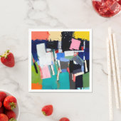 Abstrakte Kunstwerkkomposition Serviette (Beispiel)