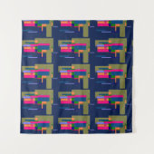Abstrakte Kunstwerkkomposition Wandteppich (Vorderseite (Horizontal))