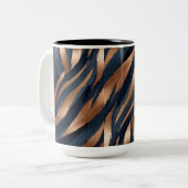 Abstrakte Kupfer-Tasse Zweifarbige Tasse (Vorderseite Links)