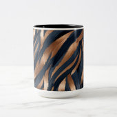 Abstrakte Kupfer-Tasse Zweifarbige Tasse (Mittel)