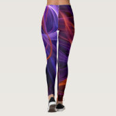 Abstrakte Kurven Leggings (Rückseite)