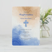 Abstrakte Küste Einladung (Stehend Vorderseite)