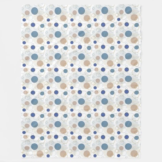 Abstrakte Küsten in Strandfarben Fleecedecke (Vorderseite)