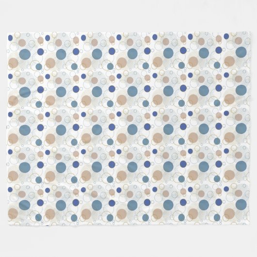 Abstrakte Küsten in Strandfarben Fleecedecke (Vorderseite (Horizontal))