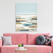 Abstrakte Küstenmalerei Leinwanddruck (Insitu (Wohnzimmer))