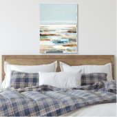Abstrakte Küstenmalerei Leinwanddruck (Insitu (Schlafzimmer))