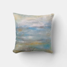 Abstrakte Küstenstrände Wolken Malerei Kissen