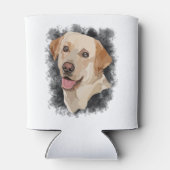 Abstrakte Labrador Art Dosenkühler (Rückseite)
