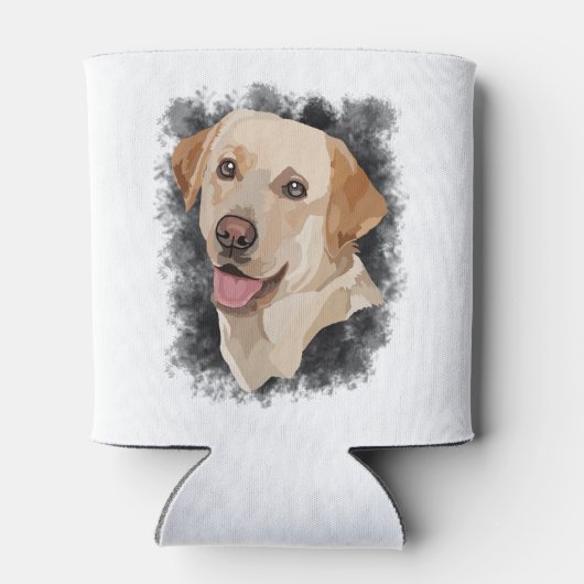 Abstrakte Labrador Art Dosenkühler (Rückseite)