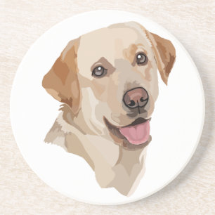 Abstrakte Labrador Art Getränkeuntersetzer