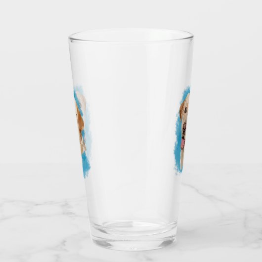 Abstrakte Labrador Art Glas (Rechts)