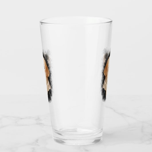 Abstrakte Labrador Art Glas (Rechts)