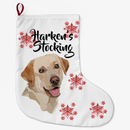 Abstrakte Labrador Art Großer Weihnachtsstrumpf