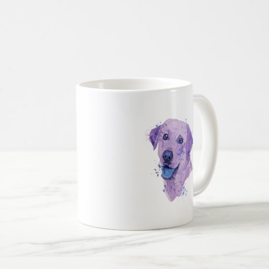 Abstrakte Labrador Art Kaffeetasse (VorderseiteRechts)