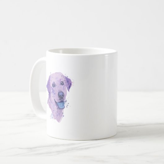 Abstrakte Labrador Art Kaffeetasse (Vorderseite Links)
