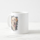 Abstrakte Labrador Art Kaffeetasse (Vorderseite Links)