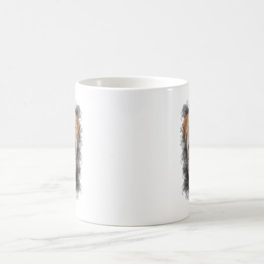 Abstrakte Labrador Art Kaffeetasse (Mittel)