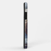 Abstrakte Lackgehäuse in Blau und Braun Case-Mate iPhone Hülle (Hinten/Rechts)