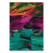 Abstrakte Lackierung Akryllisch Tischnummer (Rückseite)