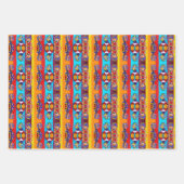 *ABSTRAKTE LADIES GIFT WRAP - 3 SHEETS SIND ENTHAL GESCHENKPAPIER SET (Vorderseite 2)