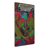 Abstrakte Lady Mini-Zwischenablage Mini Klemmbrett (Schrägansicht)