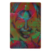 Abstrakte Lady Mini-Zwischenablage Mini Klemmbrett (Rückseite)