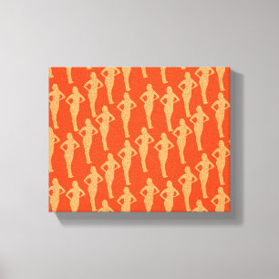 Abstrakte Lady-Silhouette Leinwanddruck