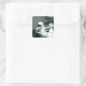 Abstrakte Landformen Quadratischer Aufkleber (Tasche)
