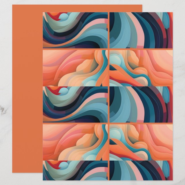 Abstrakte Landschaft 1 (Vorne/Hinten)