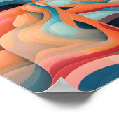 Abstrakte Landschaft 1 Poster (Ecke)