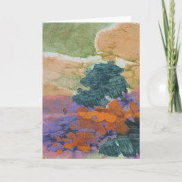 Abstrakte Landschaft - Abbildung Stehend in der Nä Karte