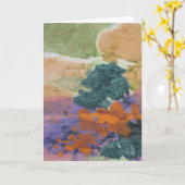 Abstrakte Landschaft - Abbildung Stehend in der Nä Karte (Gelbe Blume)