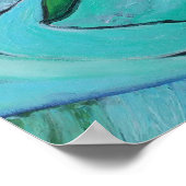 Abstrakte Landschaft am Meer Poster (Ecke)