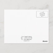 Abstrakte Landschaft Art Trees Wald Malerei Postkarte (Rückseite)