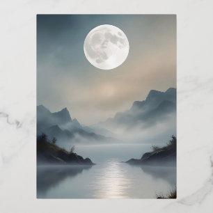 Abstrakte Landschaft Berge Tal Naturlandschaft Folien Feiertagspostkarte