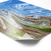 Abstrakte Landschaft | Beste Kunst Fotodruck (Ecke)