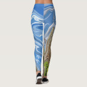 Abstrakte Landschaft | Beste Kunst Leggings (Rückseite)